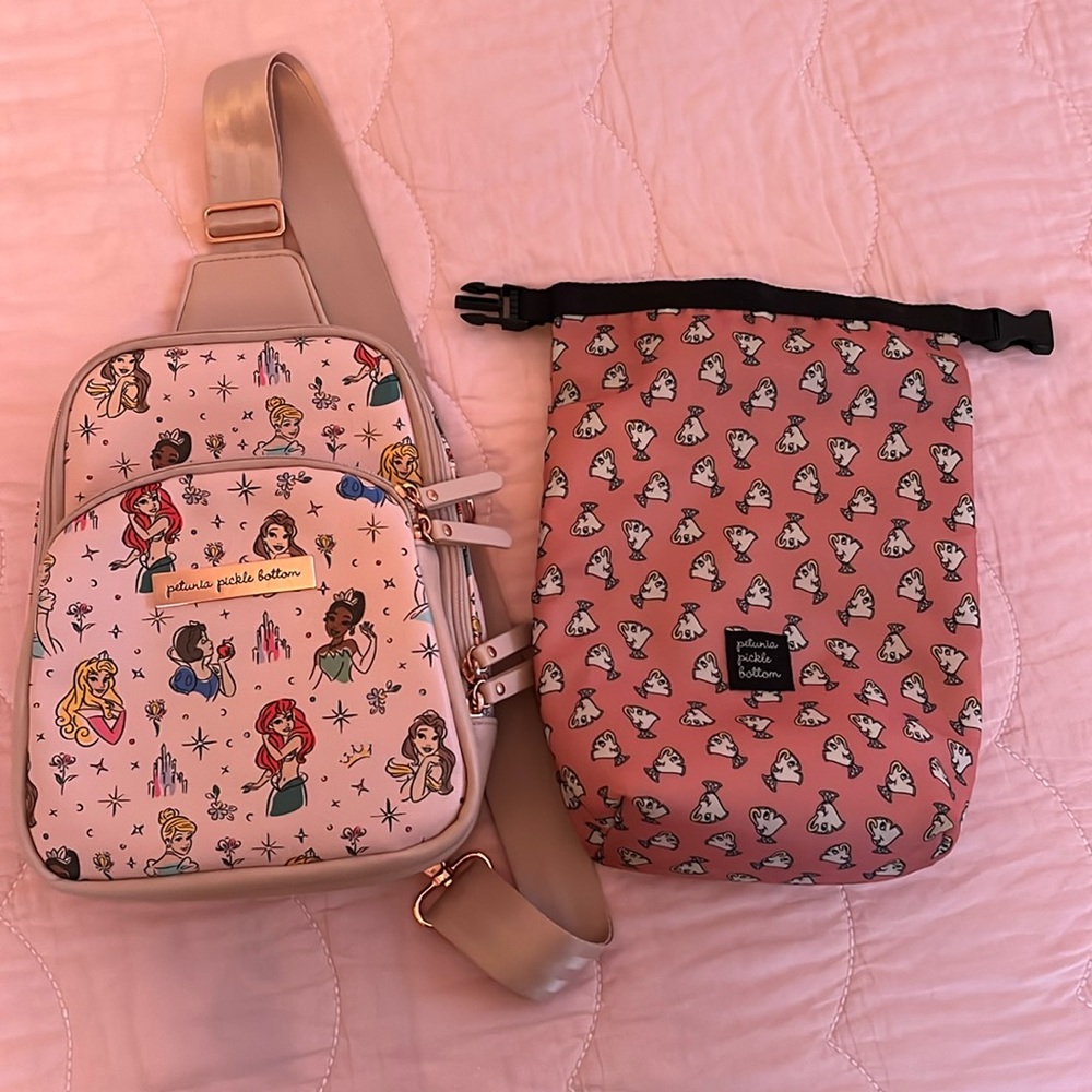 Disney Petunia Pickle Bottom side bag and lunch box